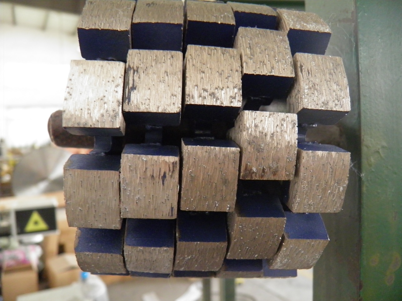 120 mm lasergelast plooipuntblad met beschermende tanden